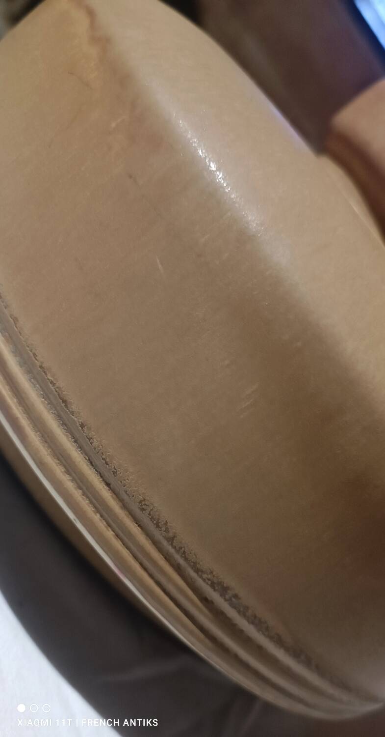 Cheese or cake dome, in iridescent speckled stoneware.