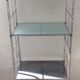 Vintage stainless steel shelf from the 70s
