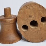 Old wooden hat shape on foot, 1900, 30