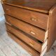 Vintage oak chest of drawers with 4 drawers
