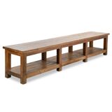 Long solid wood coffee table