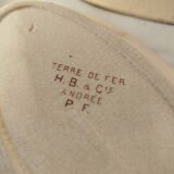 Antique service, fruit dish and 3 oval platters, ironstone