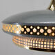 Space Age Metal Pendant by LUDIB Bratislava, Czechoslovakia, 1960's