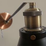 Industrial design wall light - Aluminium and brass