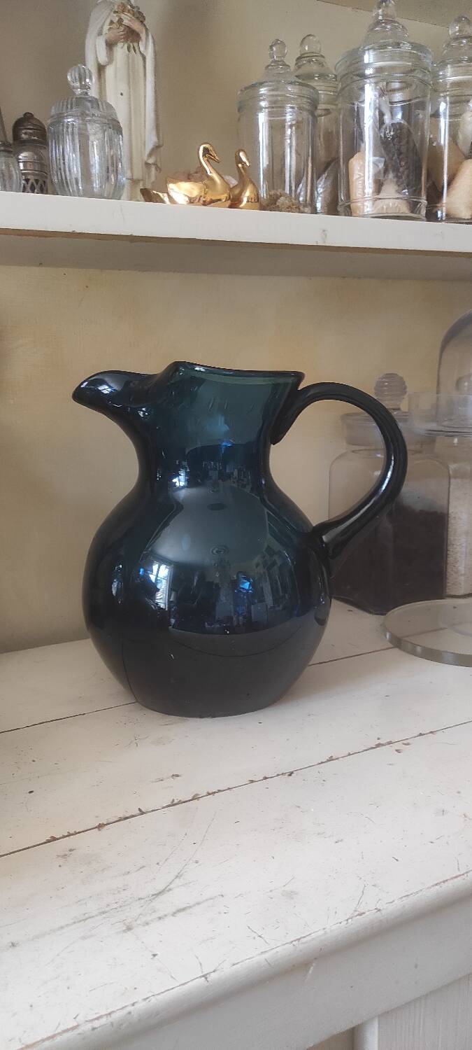 XXL blown glass pitcher