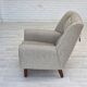 1960s, Danish design by Kurt Østervig, armchair model 61, wool, teak.