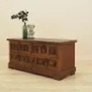 Danish chest of drawers with panelled fronts, oak veneer, 1970s