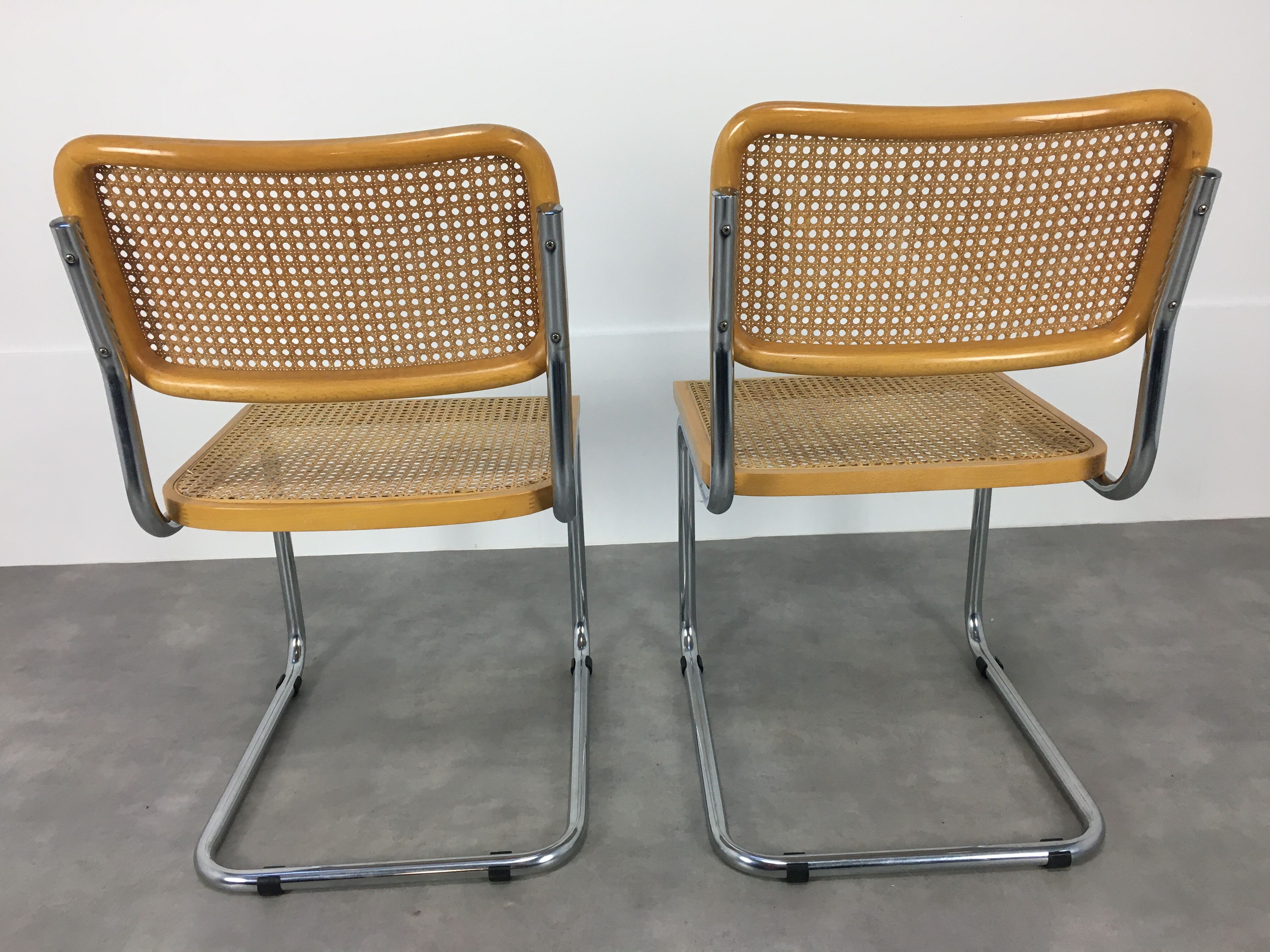 Set of 2 chairs Cesca B32 by Marcel Breuer