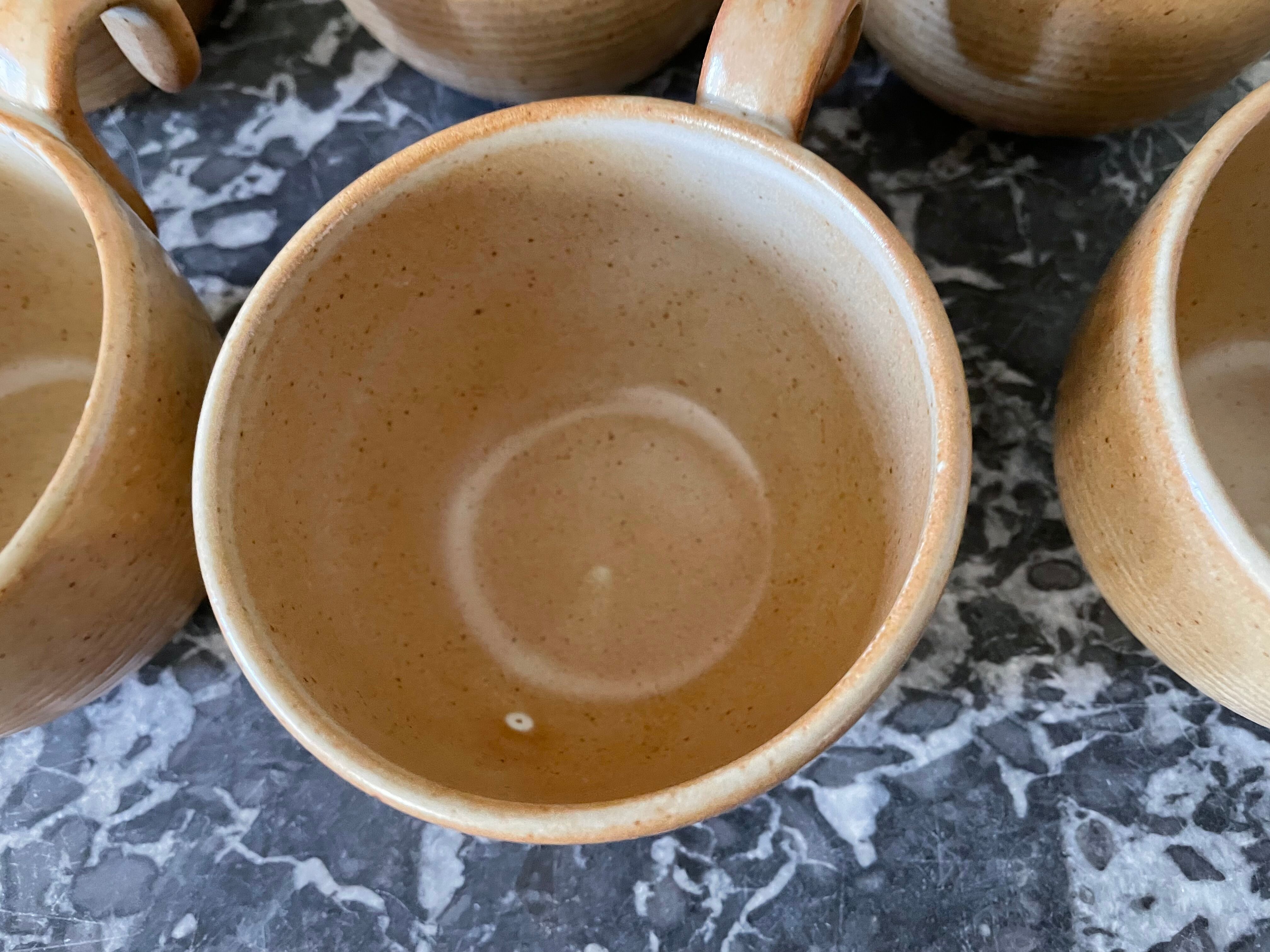 Tasses à thé grès Village France CNP