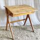 Bureau écolier pieds compas - années 50/60