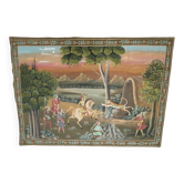 Old hanging / painting on fabric / India