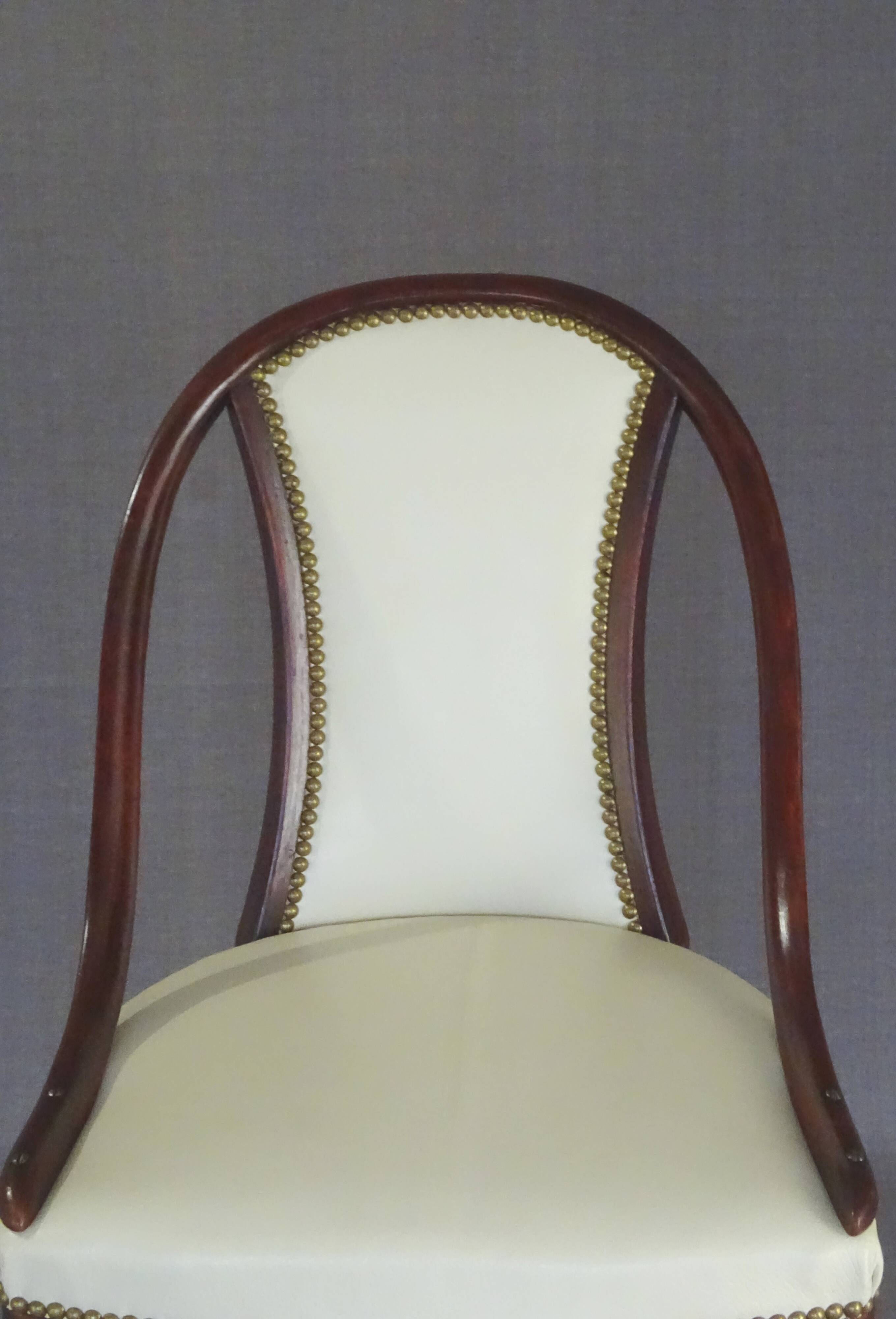 Pair of chairs by otto prutscher for thonet no. a845. circa 1930.