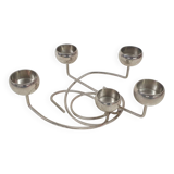 Metal design tea light holder, The Netherlands 1980's