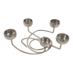 Metal design tea light holder, The Netherlands 1980's