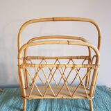 Magazine rack Vintage rattan