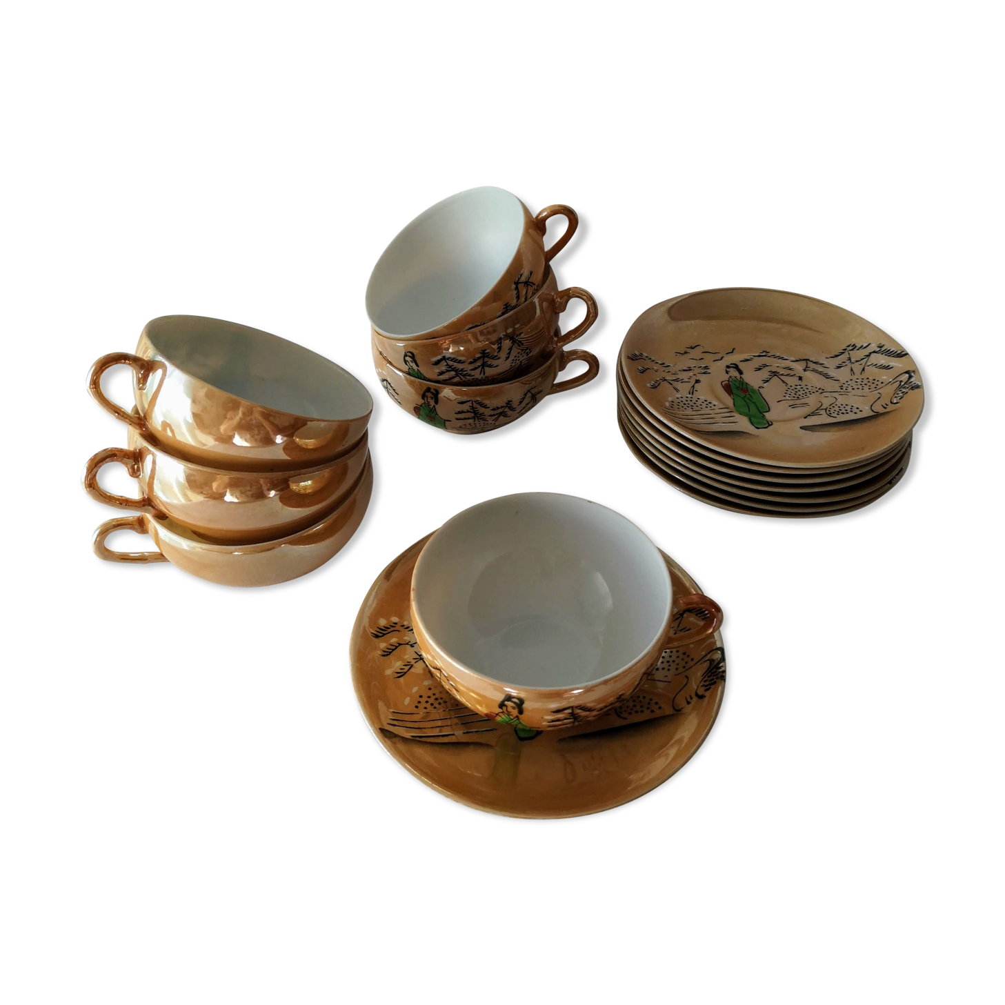 Fine porcelain tea service from Japan
