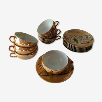 Fine porcelain tea service from Japan