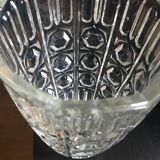 Old pressed glass vase 22 cm high