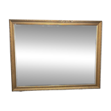 Large vintage gold rectangular mirror; highly sought after by decorators.