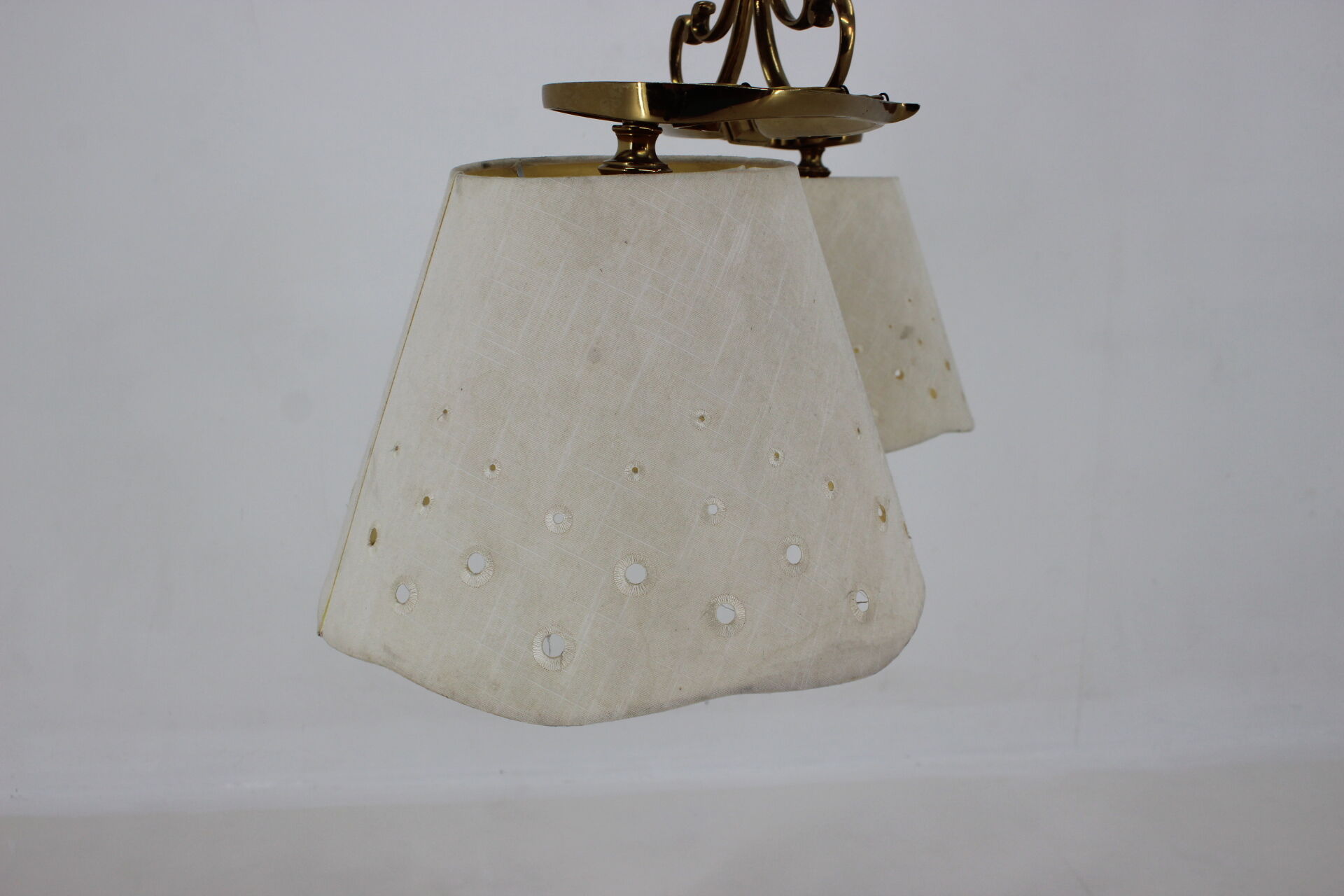 1970s italian brass pendant light
