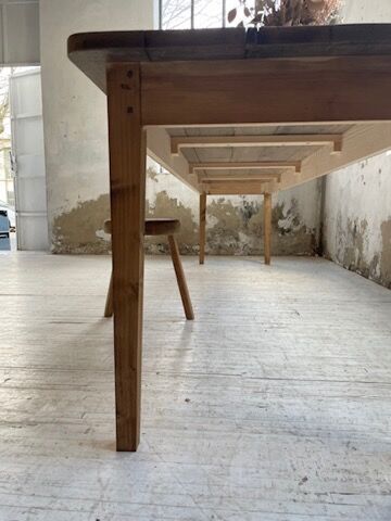 XL farmhouse table in beech and pine 3m