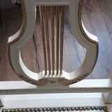 Pair of Louis XVI style bedroom chairs