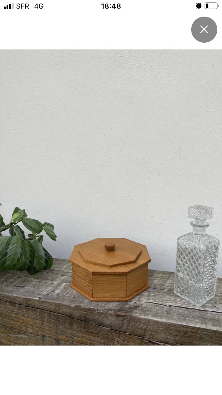 Boite bijoux bois artisanale