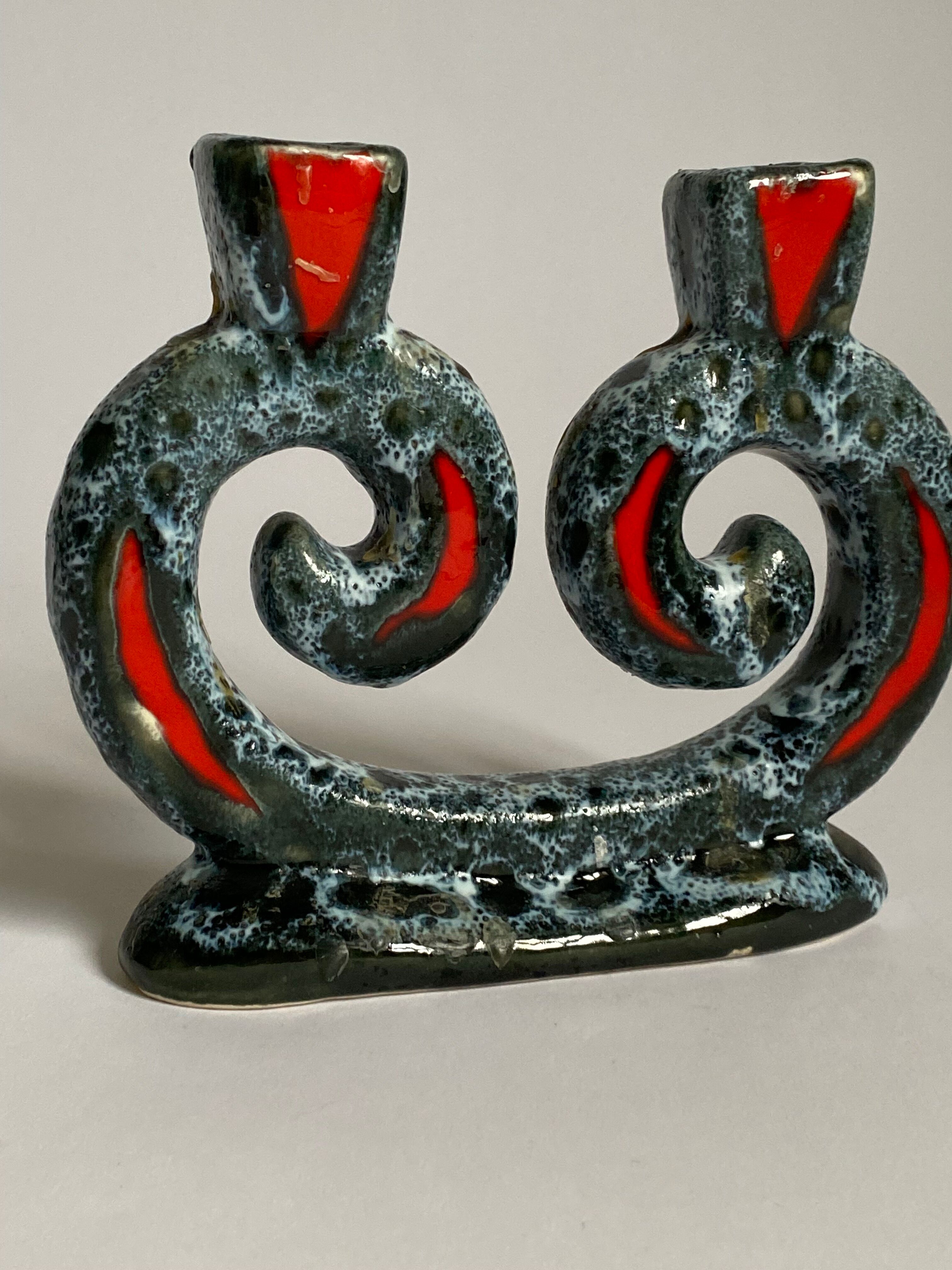 Seventies volute candle holder