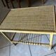 Table basse en bambou et rotin