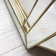 Italian design milked gold mirror