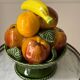 Coupe à fruits en faïence