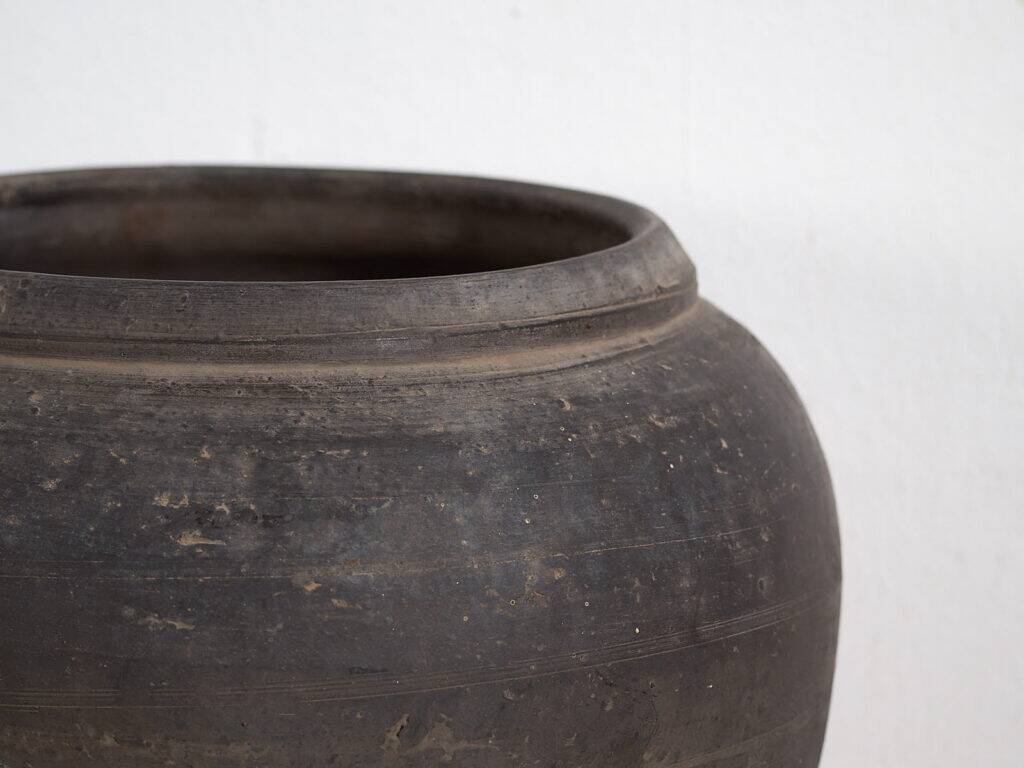 Antique grey ceramic vase (c.1900) #12