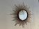 Miroir vintage 1960 soleil rotin osier - 55 cm