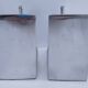 pair of stylised elephant bookends made of aluminium