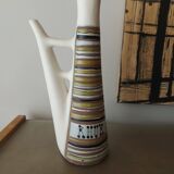 Ceramic pitcher " rum " roger capron , vallauris