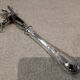 Leg of lamb handle, silver-plated metal handle, Christofle Marly silversmith, 21.6cm