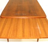 Expandable teak dining table, Denmark, 1960