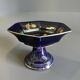 Vintage footed cup bareuther bavaria, cobalt and gold porcelain, 1st year.