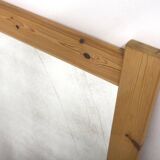 Scandinavian oak mirror 112x48cm, Nybrofabriken, Sweden, 1960