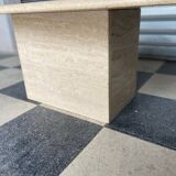 Travertine coffee table