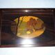 Wood marquetry tray