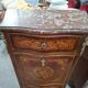 Lady's secretary marked in Louis XV style – Floral decoration –