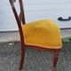 Chaises acajou et velours début XXéme