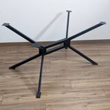 Table extensible en bois et métal, années 80