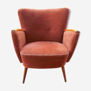 Club 50s 60s armchair Red