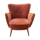 Club 50s 60s armchair Red