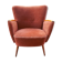 Club 50s 60s armchair Red