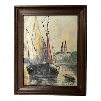 Tableau huile sur panneau