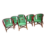 6 wicker chairs