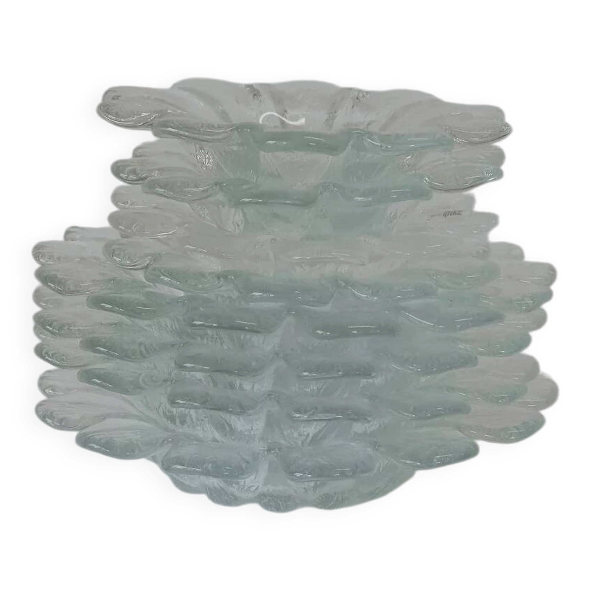 Coupelles en verre Holmegaard « Flower » par Sidse Werner — lot de 8